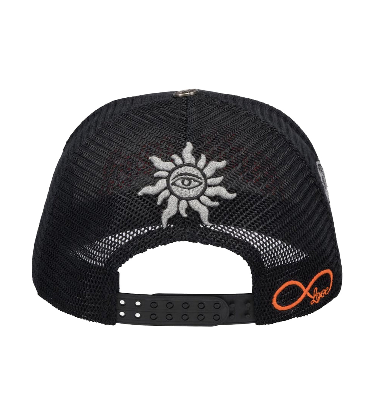 Godspeed Forever Trucker Hat Black/Orange Outline