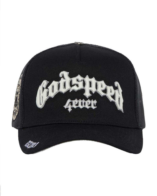 Godspeed Forever Trucker Hat Black/White