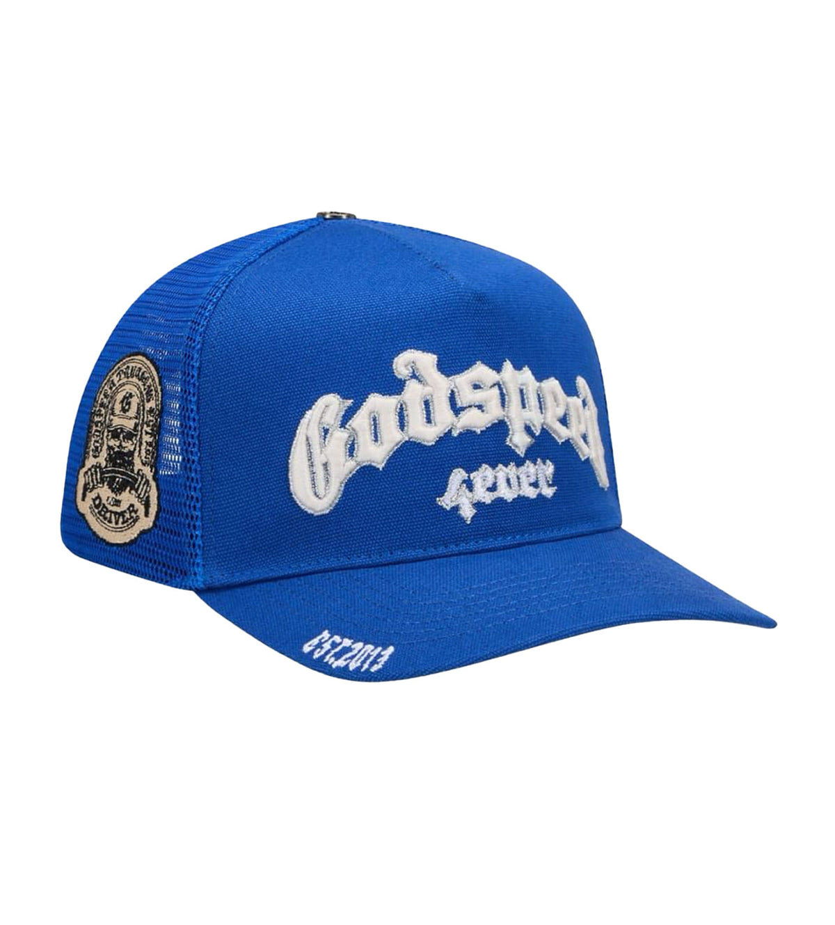 Godspeed Forever Trucker Hat Blue