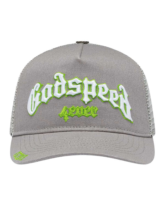 Godspeed Forever Trucker Hat Grey/Lime