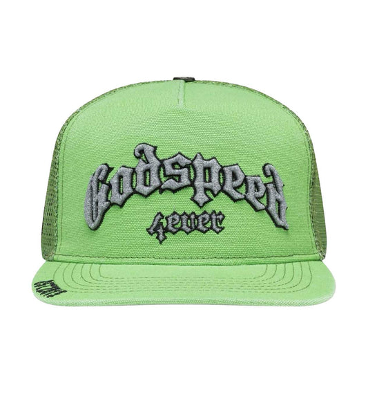 Godspeed Forever Trucker Hat Lime