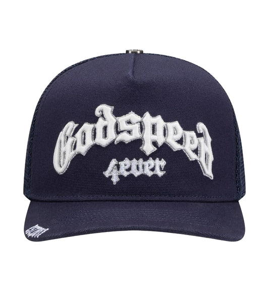 Godspeed Forever Trucker Hat Navy