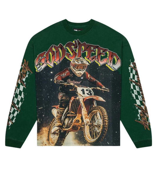 Godspeed Full Throttle L/S Tee Green