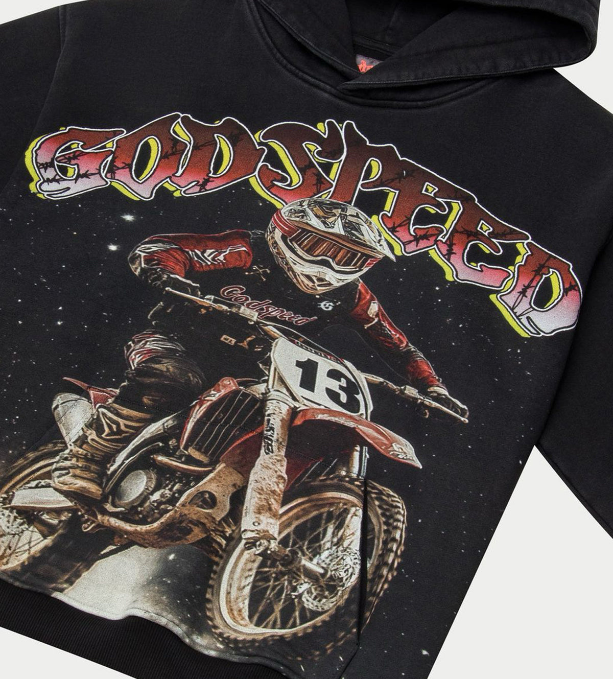 Godspeed Motocross Hoodie Black Wash