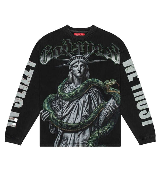 Godspeed Top 5 Slizzy L/S Tee Black Wash
