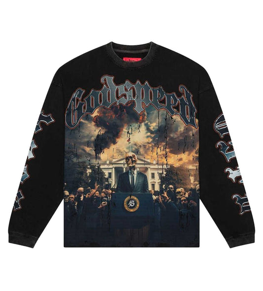 Godspeed V.O.D 2024 L/S Tee Black Wash