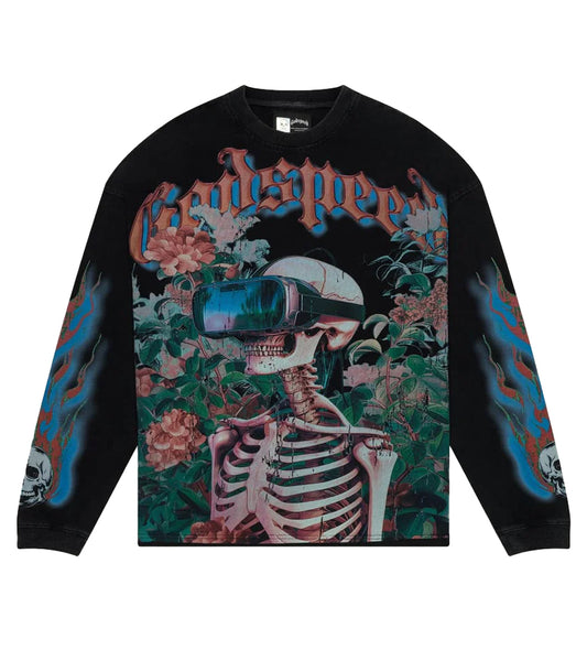 Godspeed Vision Flowers Thermal L/S Black