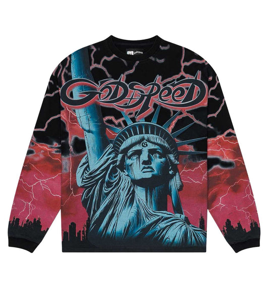 Godspeed Voltage L/S Tee Black/Red