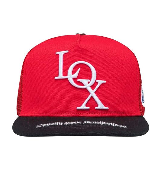 Godspeed x The Legacy Trucker Hat Black/Red
