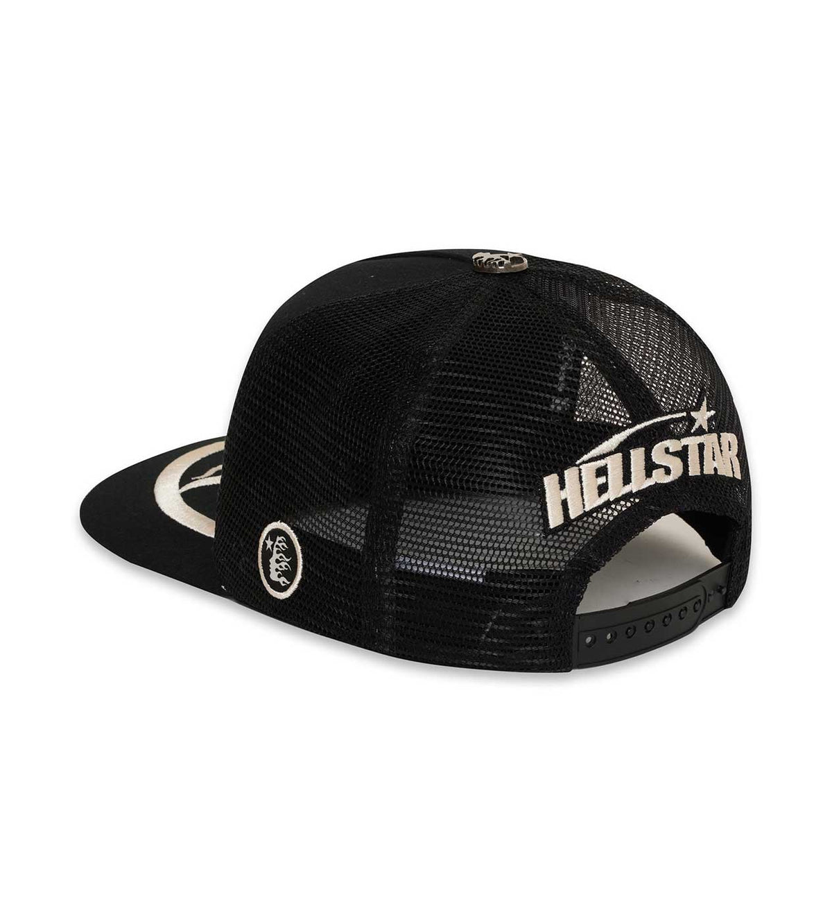 Hellstar Big Logo Trucker Hat Black (Snapback)