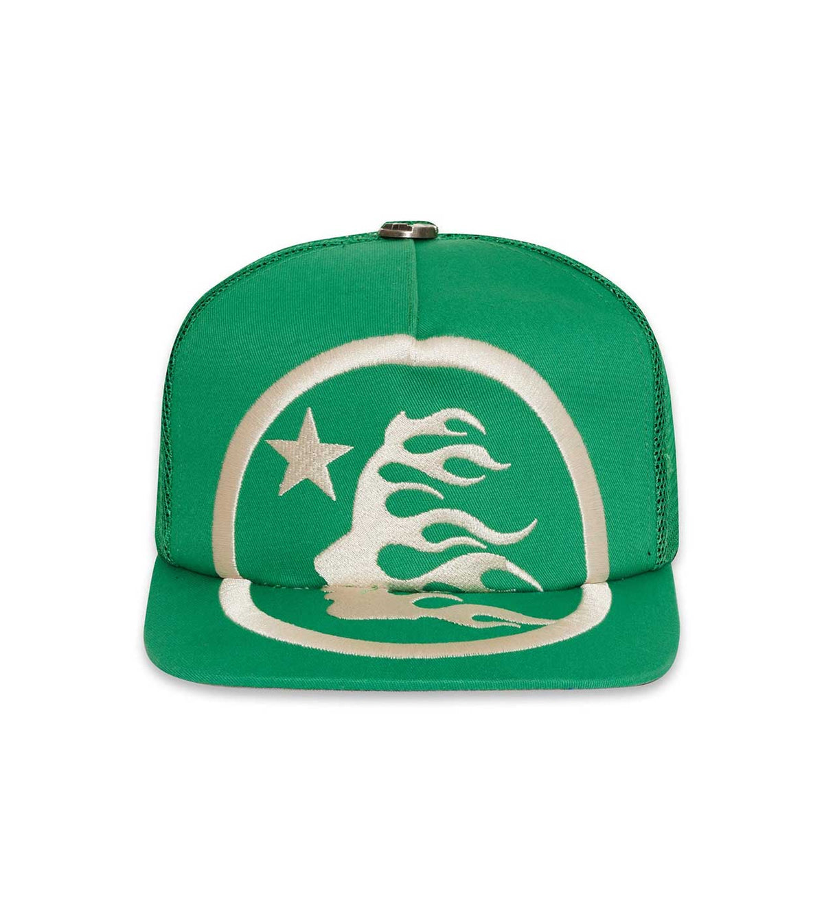 Hellstar Big Logo Trucker Hat Green (Snapback)
