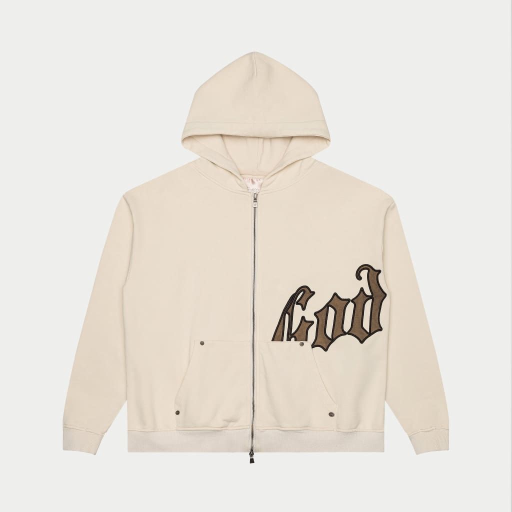 Godspeed OG Logo Hoodie V2 (Creme/Brolive)