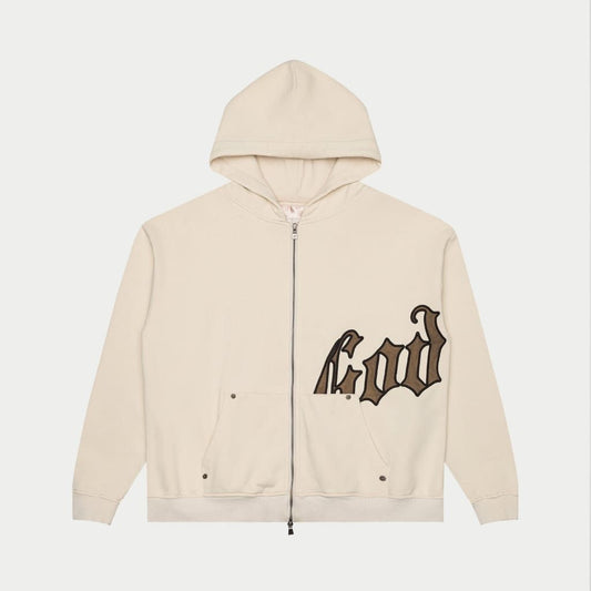 Godspeed OG Logo Hoodie V2 (Creme/Brolive)
