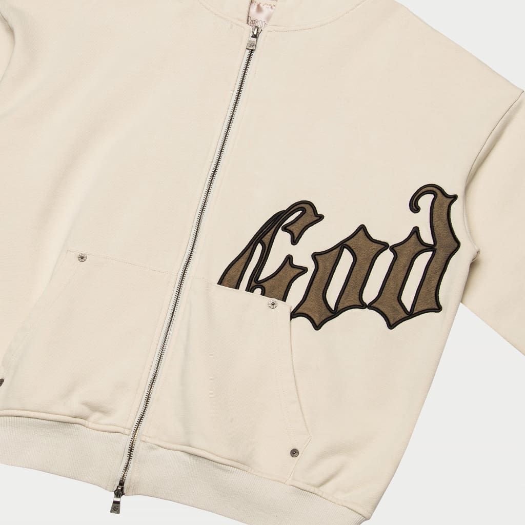 Godspeed OG Logo Hoodie V2 (Creme/Brolive)