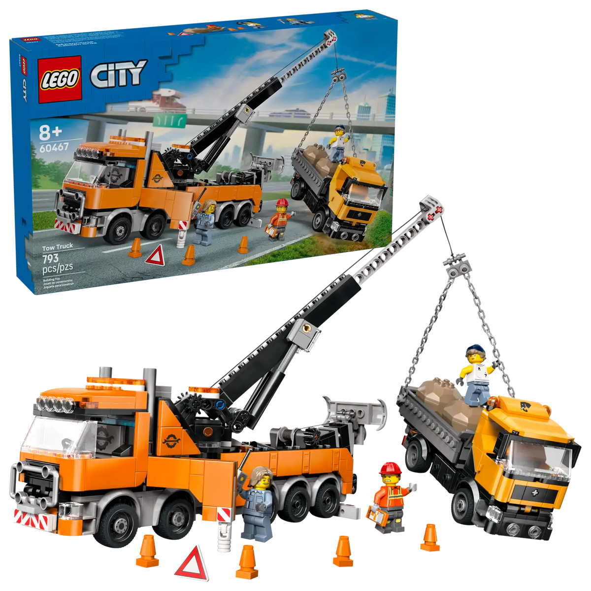 LEGO City Heavy-Duty Recovery Tow Truck with Crane Set (60467)