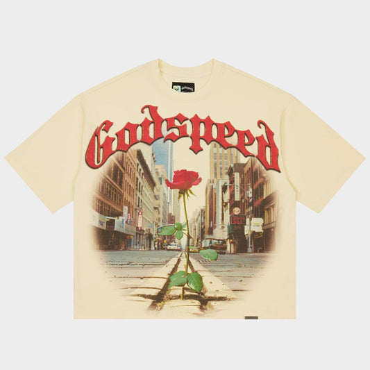 Godspeed Concrete Rose T-Shirt (Bone)