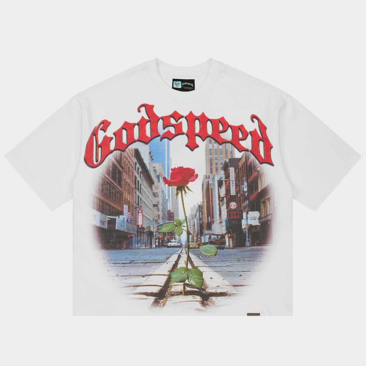 Godspeed Concrete Rose T-Shirt (White)
