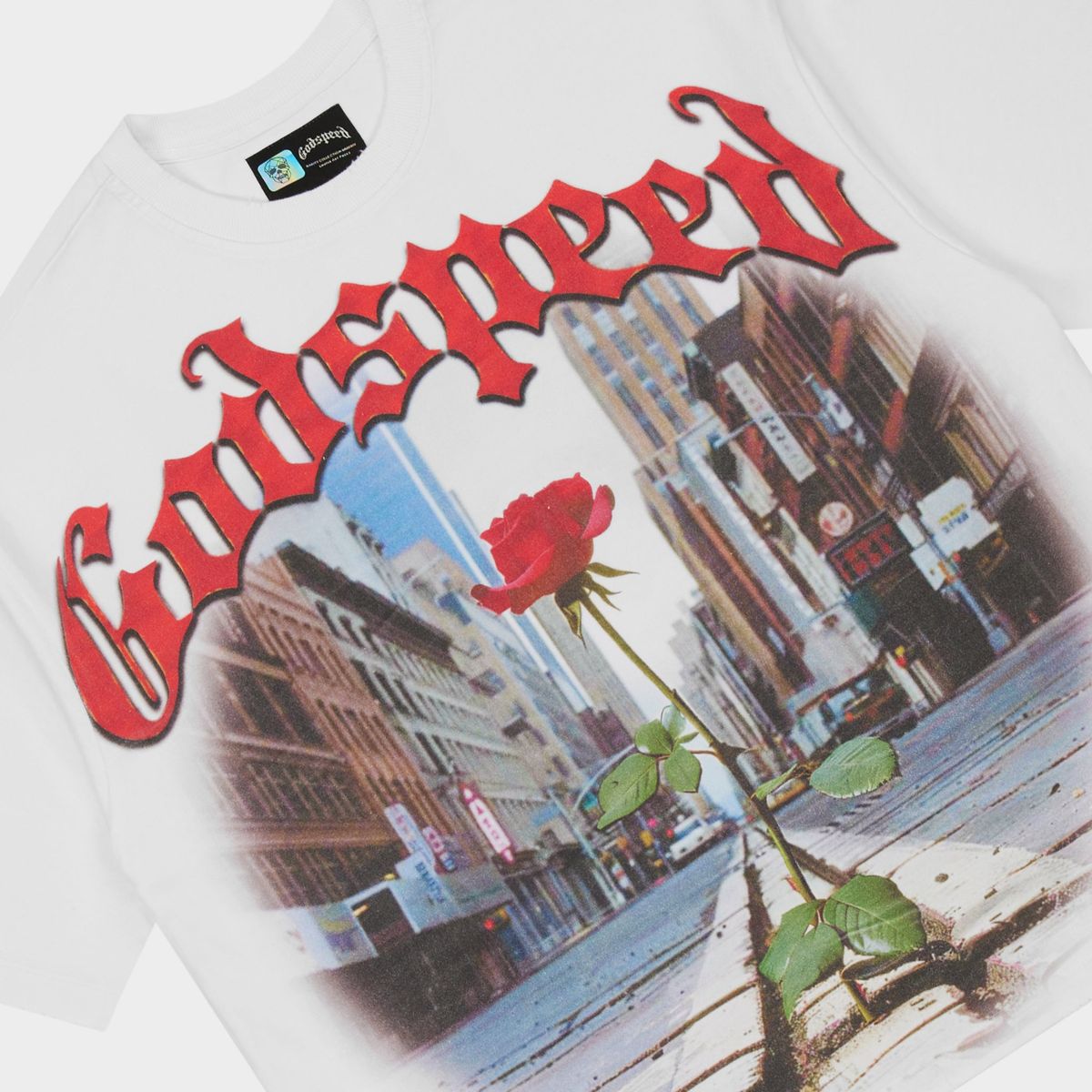 Godspeed Concrete Rose T-Shirt (White)