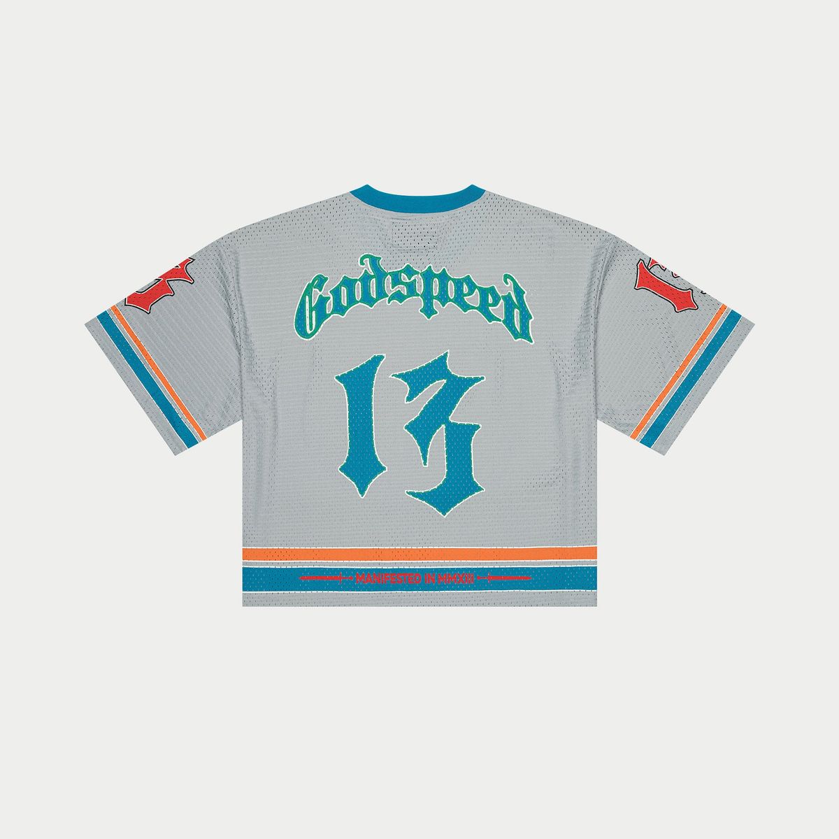Godspeed First Down Jersey (Grey/Blue/Orange) NYC