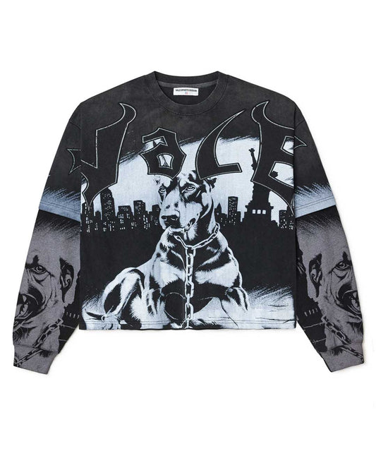 Vale Forever Monochrome Double Layer L/S Thermal Tee Black