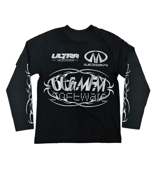 Murd333r MFM x Ultra Long Sleeve Black