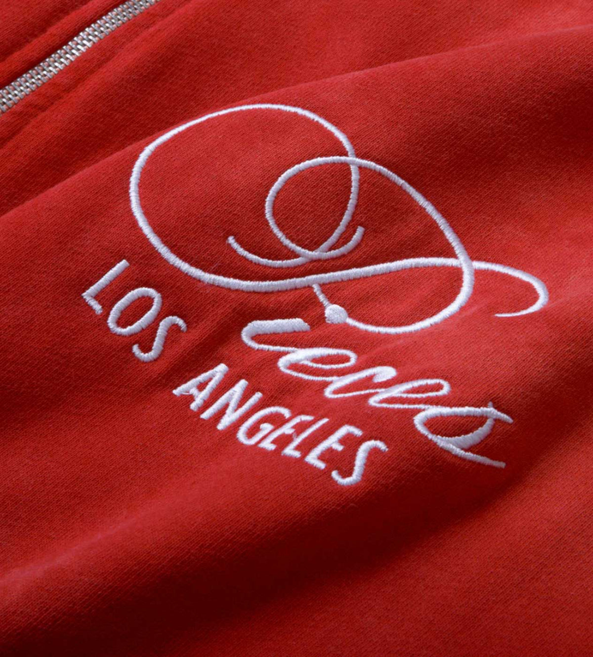Pieces Sun Faded Zip Up Sweatshirt Lava Red