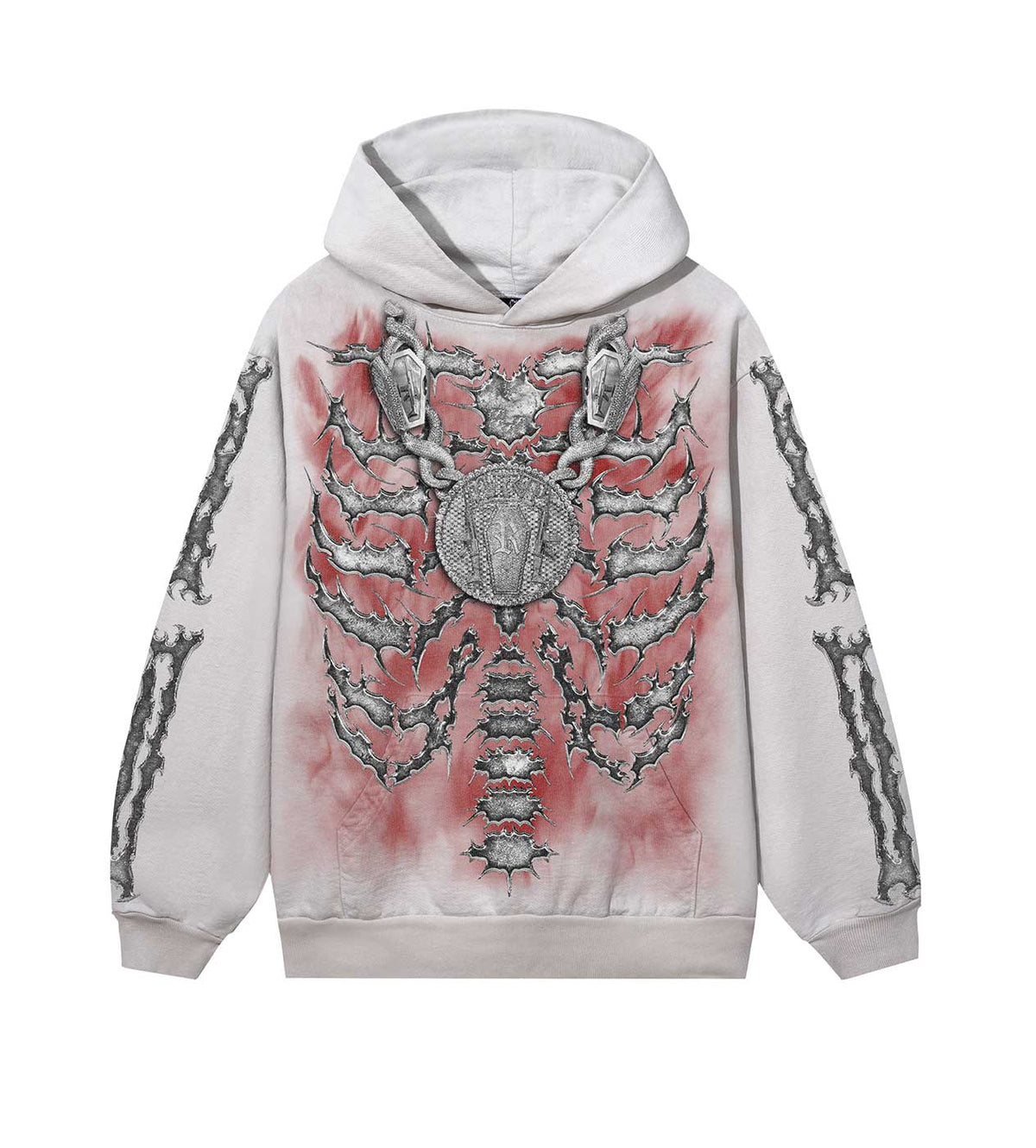 Revenge 38 Ribcage Hoodie Cement