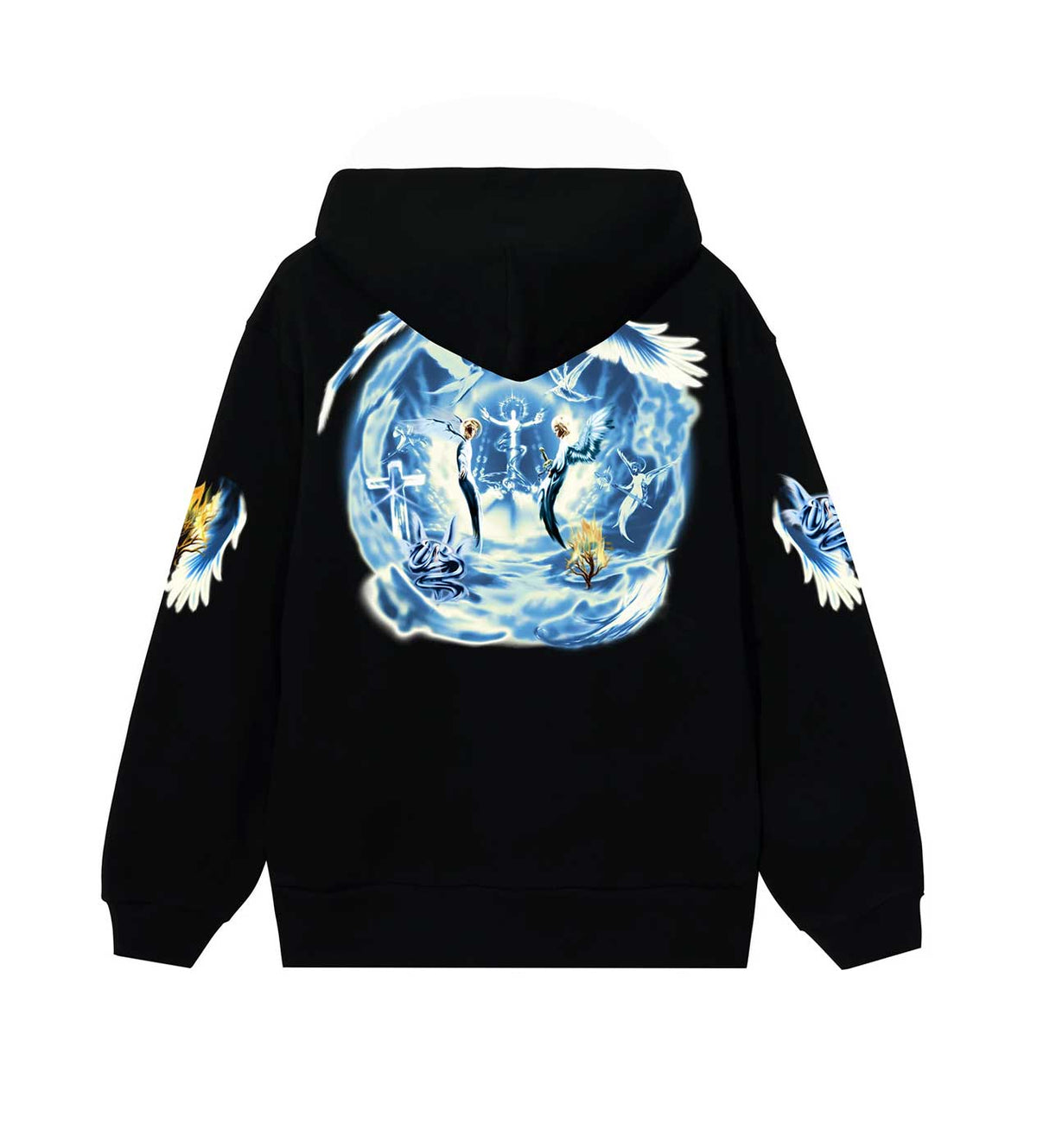 Revenge Angel Arch Logo Hoodie Black