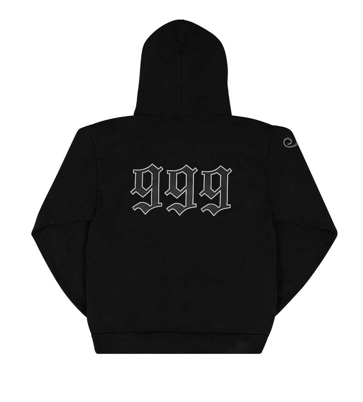 Revenge Graphite Portrait Hoodie Black