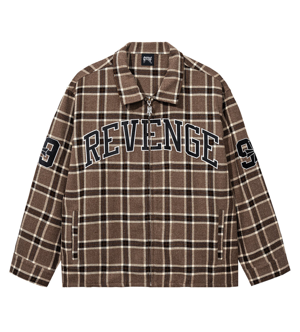 Revenge Valkyrie Embroidered Flannel Brown