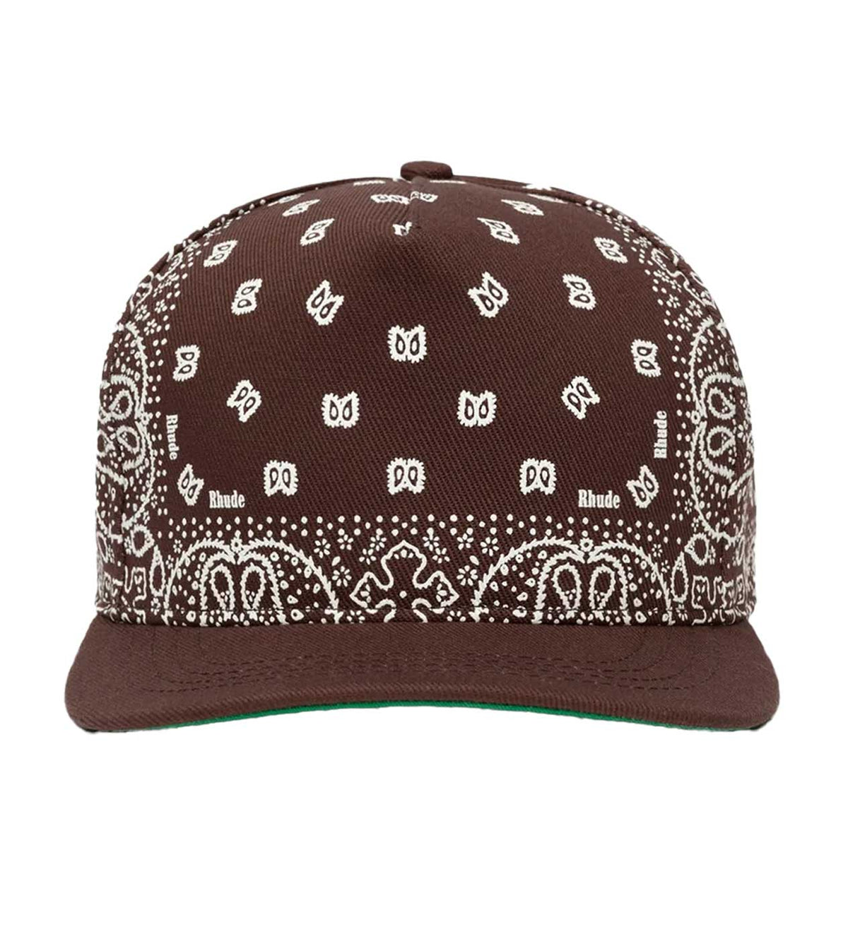 Rhude Bandana Canvas Hat Brown/White