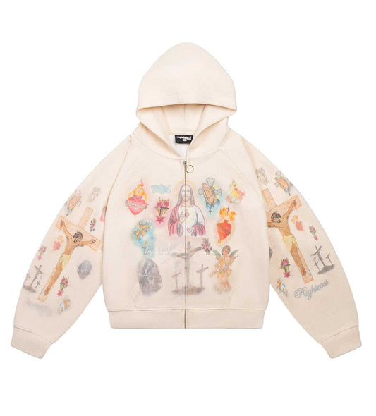 Righteous Ultimate Sacrifice Thermal Zip Up Cream