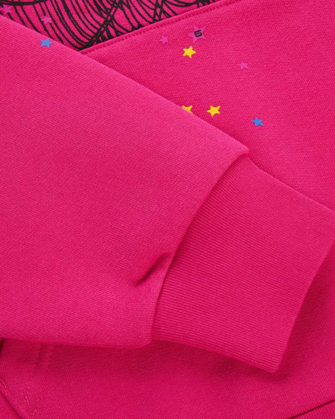 Sp5der Angel Number Hoodie Pink