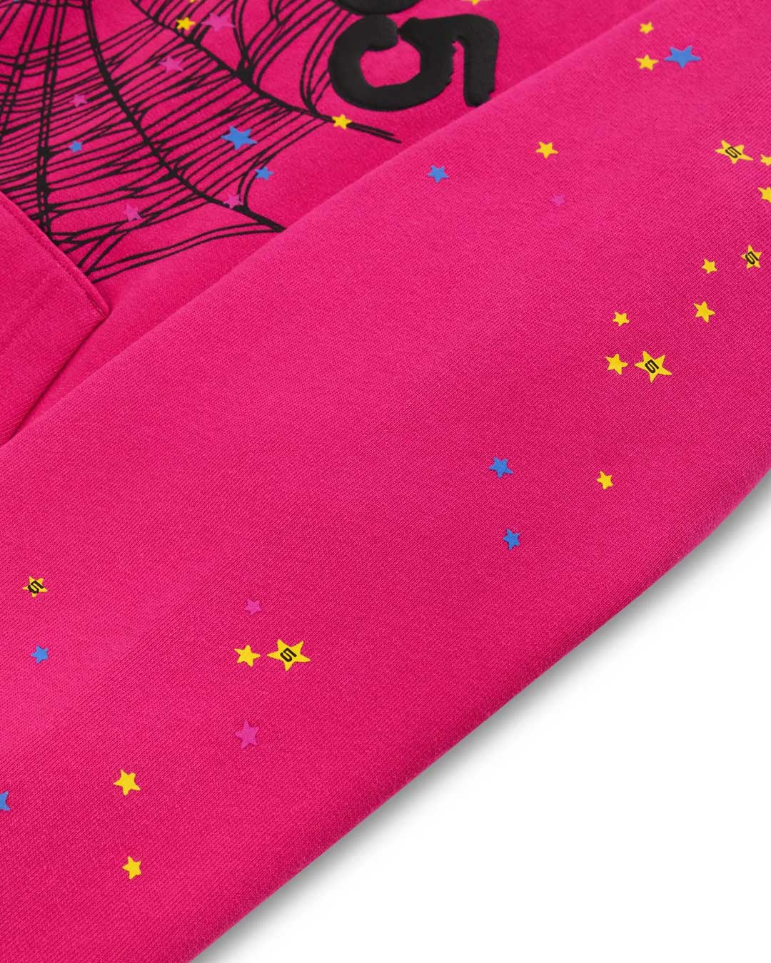 Sp5der Angel Number Hoodie Pink