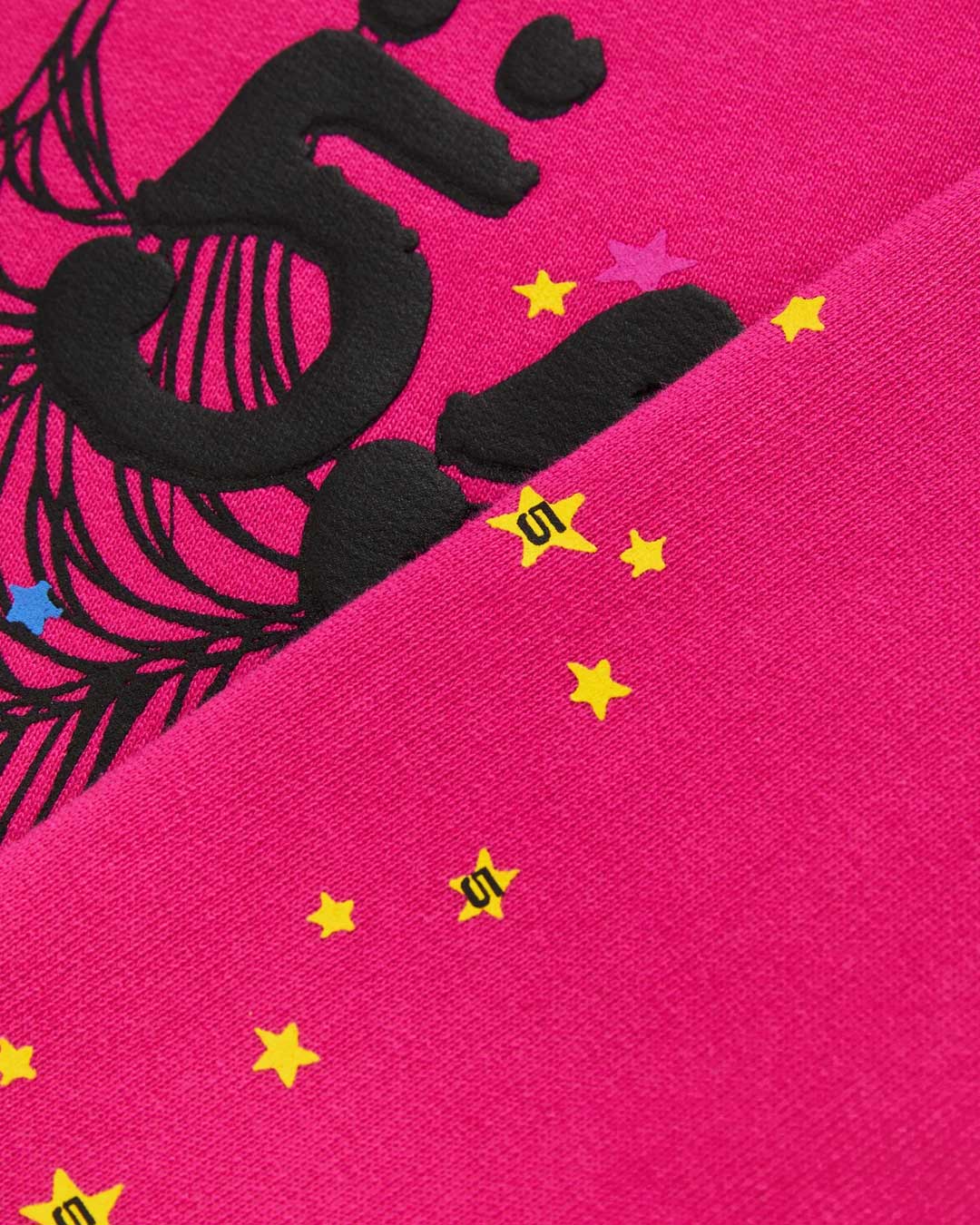 Sp5der Angel Number Hoodie Pink