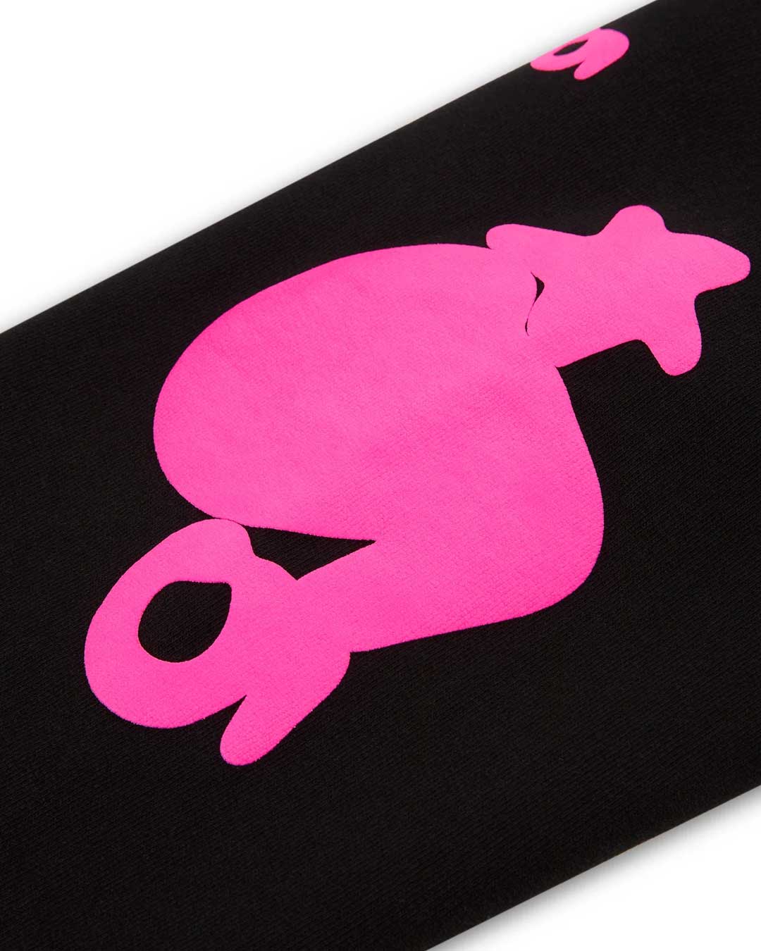 Sp5der Beluga Angel Number Hoodie Black/Pink