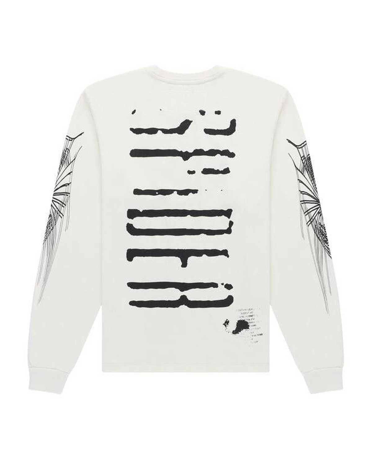 Sp5der Wait L/S Tee White