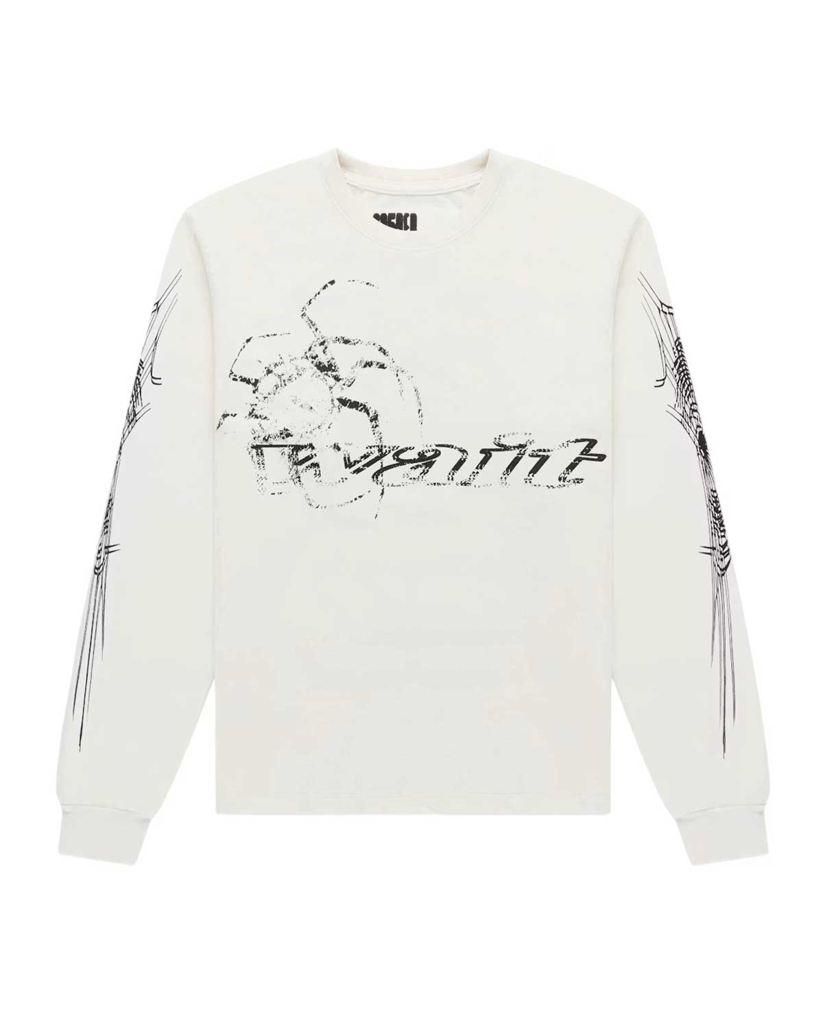 Sp5der Wait L/S Tee White