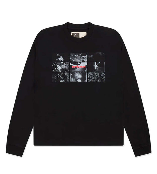 Sp5der Web Monitor L/S Tee HW Black