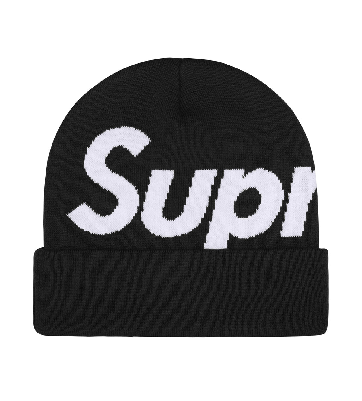 Supreme Big Logo Beanie Black