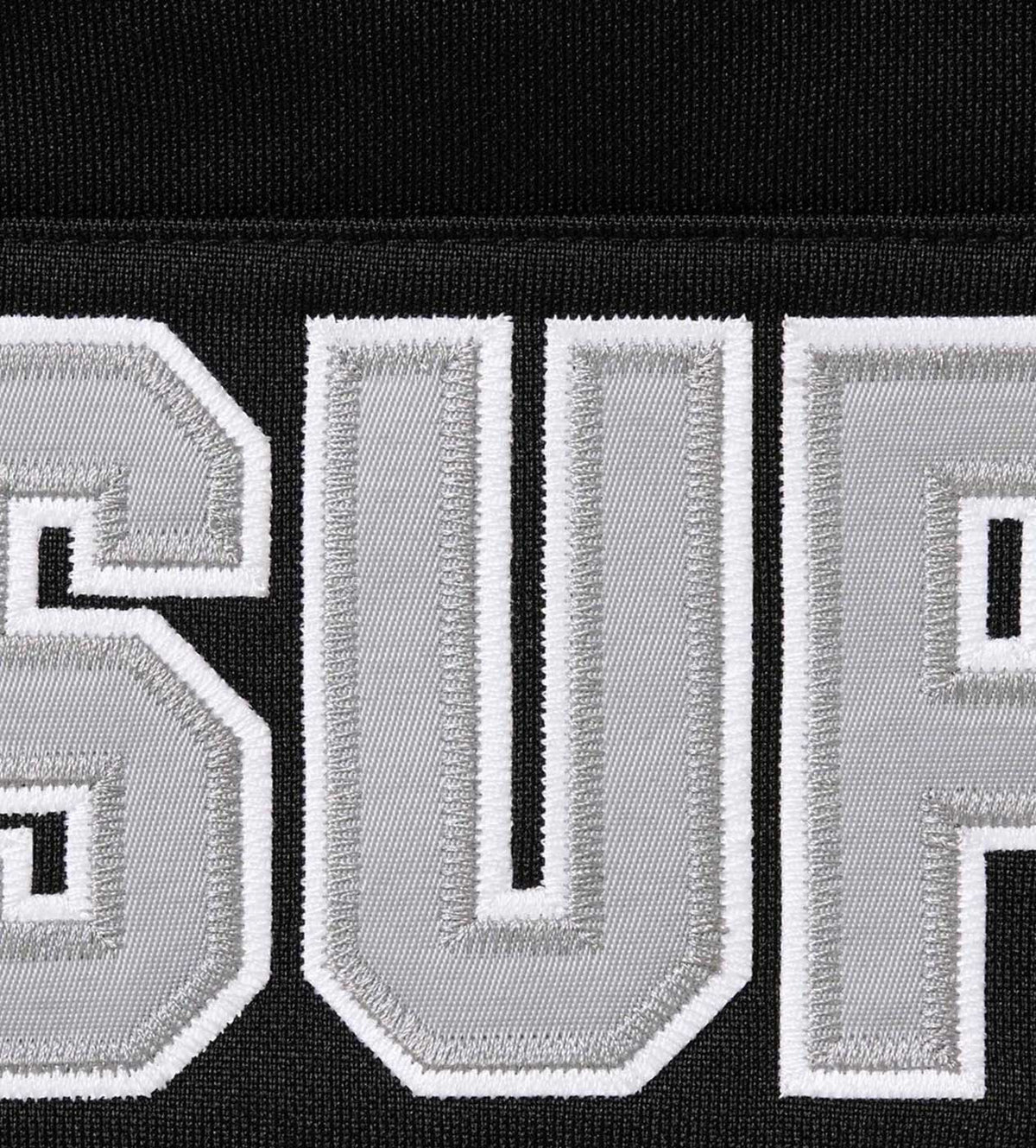 Supreme Football Zip Up Hooded Sweatshirt Black