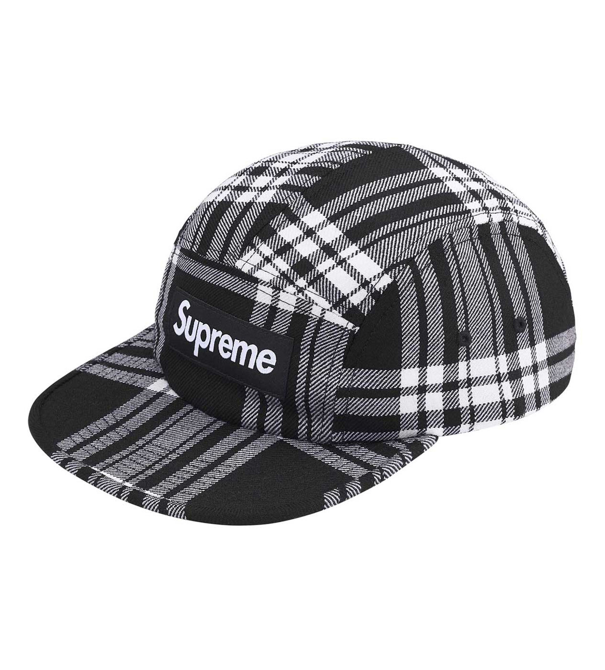 Supreme Lochcarron Camp Cap Black