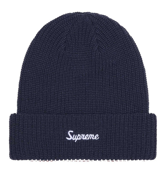 Supreme Loose Gauge Beanie Navy