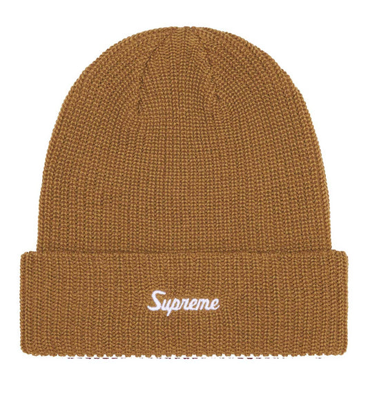 Supreme Loose Gauge Beanie Tan