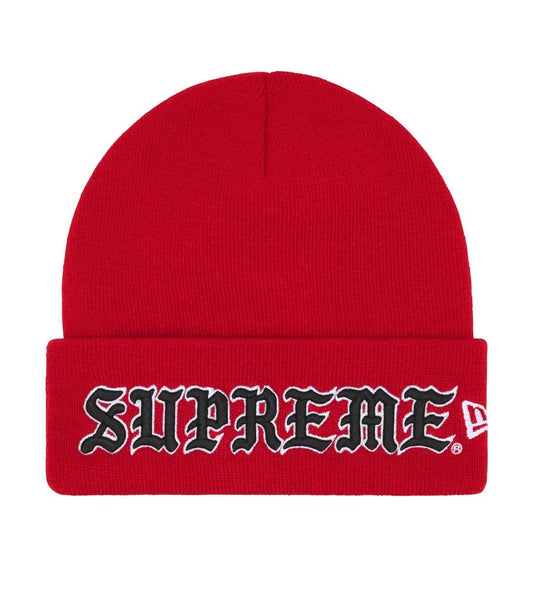 Supreme Old English Beanie Red/Black