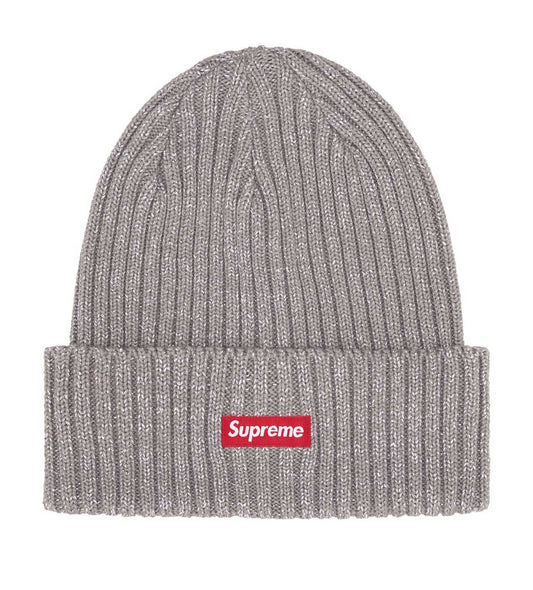 Supreme Overdyed Beanie Metallic Silver SS25