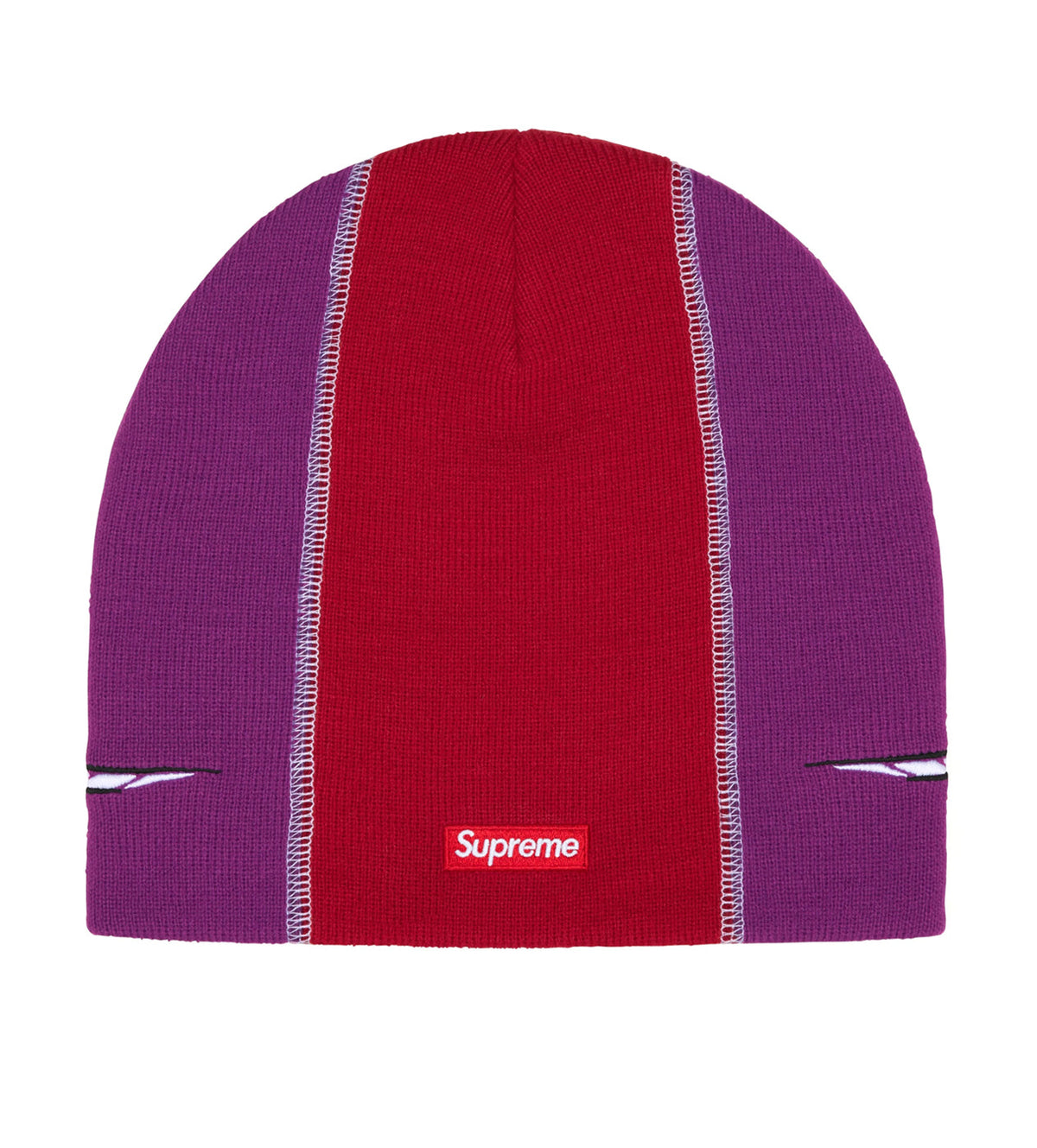 Supreme Racing Panel Beanie Purple/Red