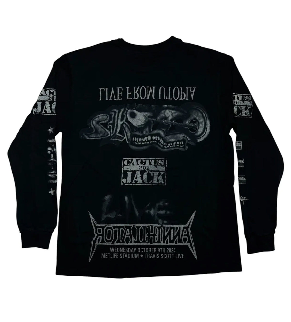 Travis Met Life Heavy L/S Tee Washed Black