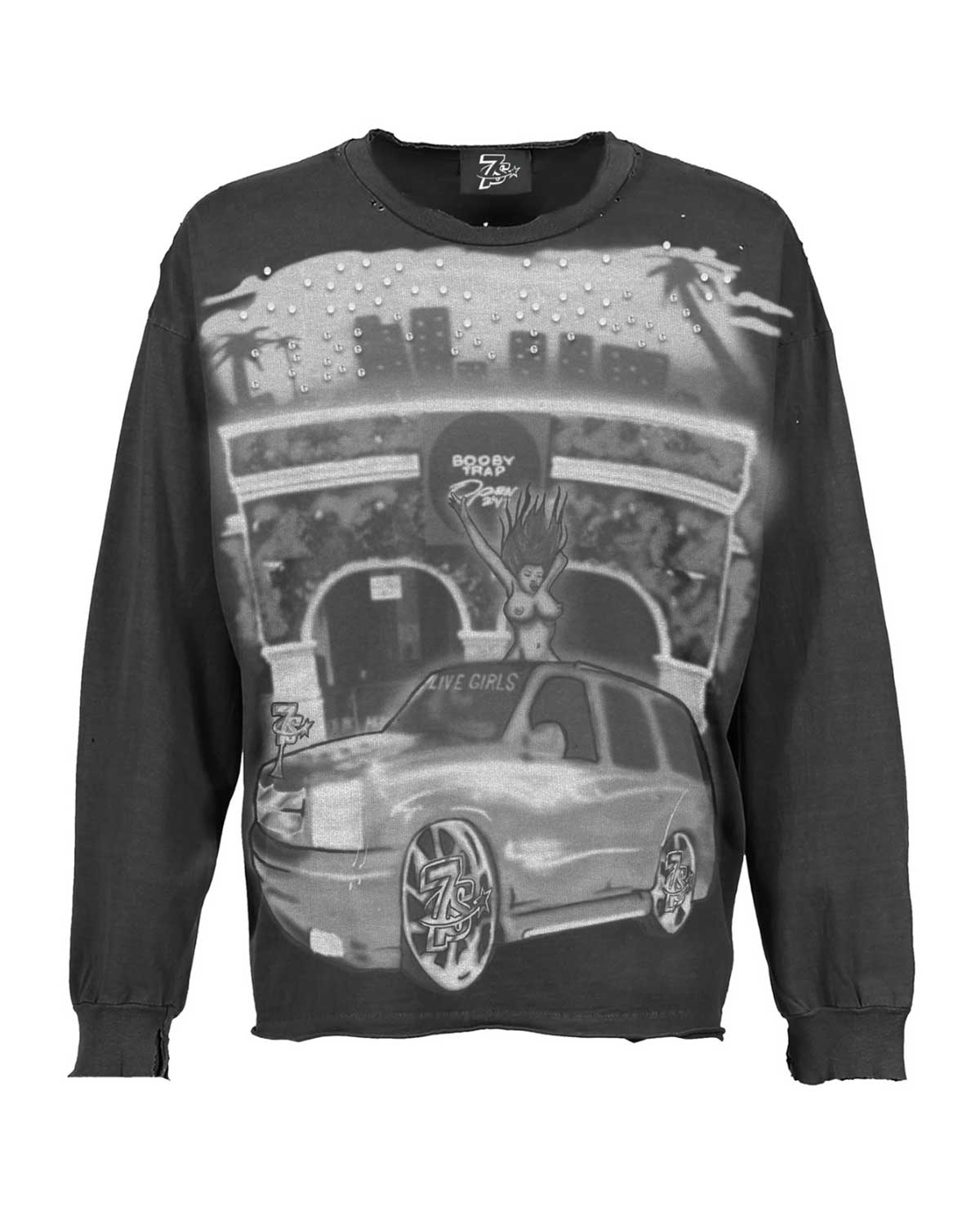 Triple Sevens Booby Trap Regular L/S Tee Black