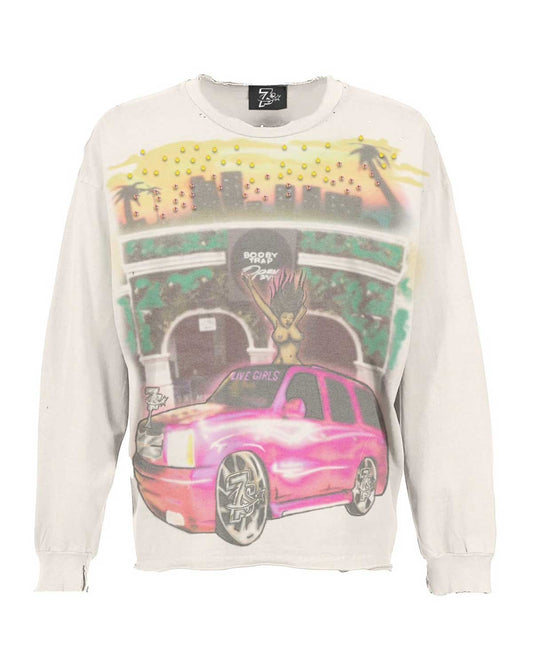 Triple Sevens Booby Trap Regular L/S Tee White